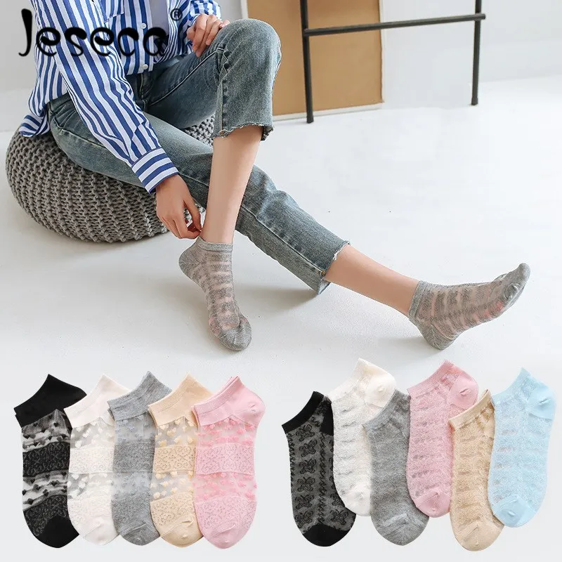Jeseca New Summer Thin Transparent Women Short Socks Female Cotton Soft Breathable Harajuku Vintage Sock Solid Streetwear Sox
Jeseca New Summer Thin Transparent Women Short Socks Female Cotton Soft Breathable Harajuku Vintage Sock Solid Streetwear Sox