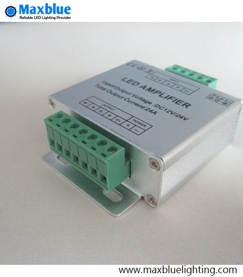 5PCS/LOT RGBW Amplifier DC12V-24V 24A 6A*4 channel Max.576W Power Repeater Console Controller For RGB RGBW LED Strip Light
5PCS/LOT RGBW Amplifier DC12V-24V 24A 6A*4 channel Max.576W Power Repeater Console Controller For RGB RGBW LED Strip Light