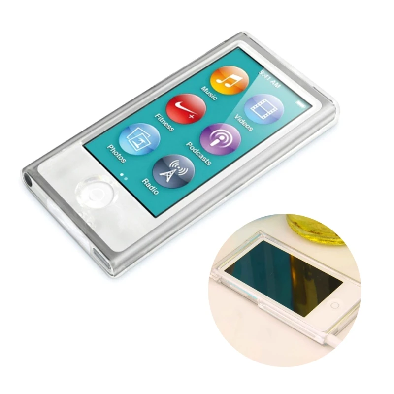 

Clear Hard Shell Plastic Case Front Back Full Protection For Apple iPod Nano 7 AUG-10A