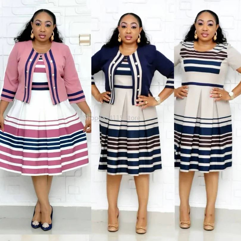 2019 new african dresses for women 2 set jumpsuit dress africaine femme african stripe print dress plus size 5XL african clothes
2019 new african dresses for women 2 set jumpsuit dress africaine femme african stripe print dress plus size 5XL african clothes