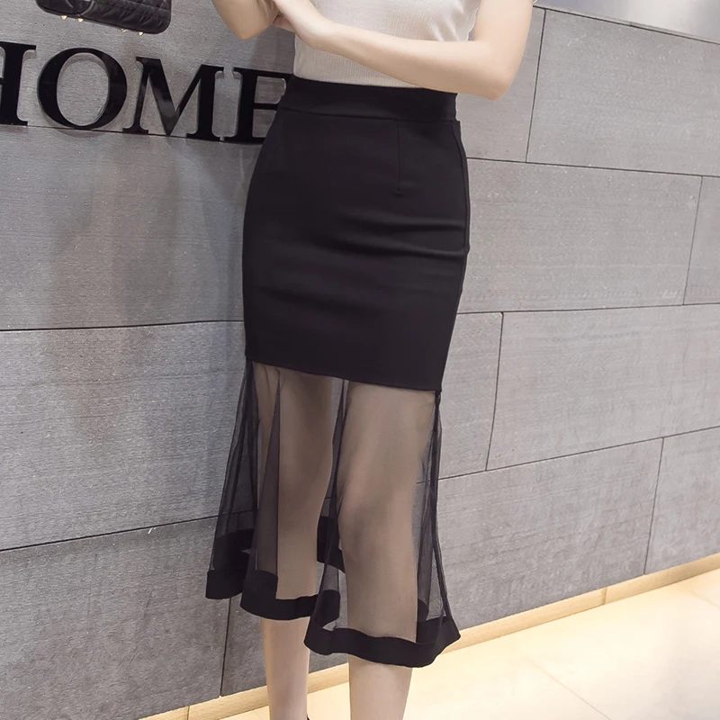 Fashion Women Summer Skirt High Waist Stitching tulle skirt vintage Sexy Elasticity Skirts womens Plus Size 4XL 
Fashion Women Summer Skirt High Waist Stitching tulle skirt vintage Sexy Elasticity Skirts womens Plus Size 4XL