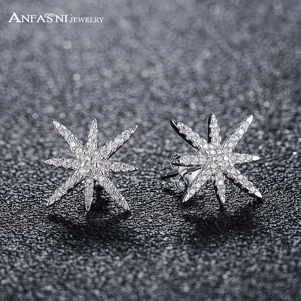 ANFASNI Brand Meteor Earrings Dazzling AAA CZ Silver Color Romantic Stud Earring For Woman Wedding brincos feminino Dropshiping
ANFASNI Brand Meteor Earrings Dazzling AAA CZ Silver Color Romantic Stud Earring For Woman Wedding brincos feminino Dropshiping