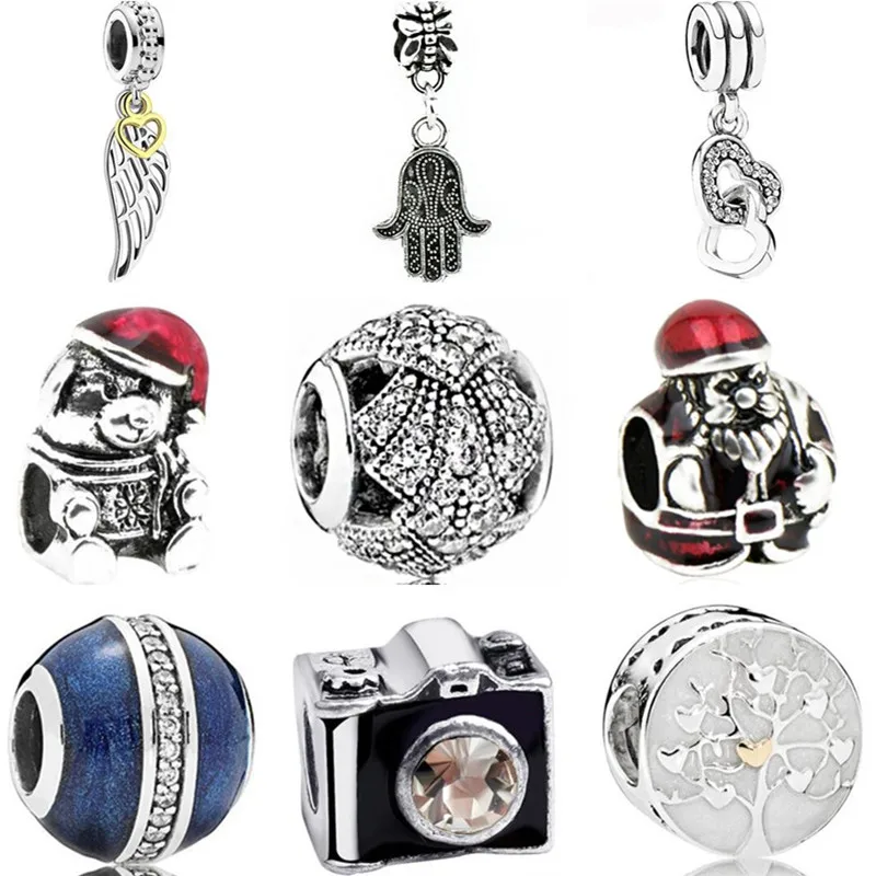 Enamel Hamsa Hand Wings Snowflake Flowers Crystal Beads Charms Fit Original Pandora Bracelets for Women Birthday Jewelry Bijoux
Enamel Hamsa Hand Wings Snowflake Flowers Crystal Beads Charms Fit Original Pandora Bracelets for Women Birthday Jewelry Bijoux
