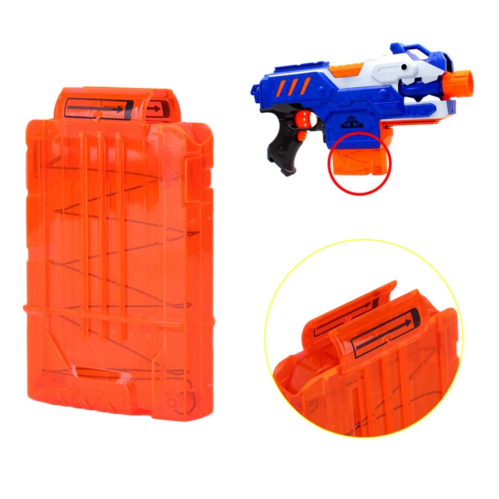 Hot OCDAY 5 Reload Clip Plastic Anti-Shock Bullet Magazine Clips Soft Bullet Clips Cartridge for NERF Orange Toy Gun Accessories
Hot OCDAY 5 Reload Clip Plastic Anti-Shock Bullet Magazine Clips Soft Bullet Clips Cartridge for NERF Orange Toy Gun Accessories