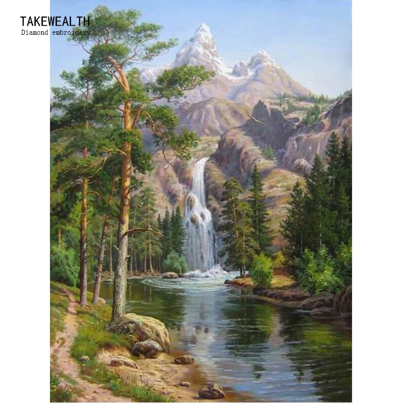 5D DIY Diamond Embroidery Mountain waterfall Diamond Painting Cross Stitch full round Rhinestone Mosaic home decoration fc342
5D DIY Diamond Embroidery Mountain waterfall Diamond Painting Cross Stitch full round Rhinestone Mosaic home decoration fc342