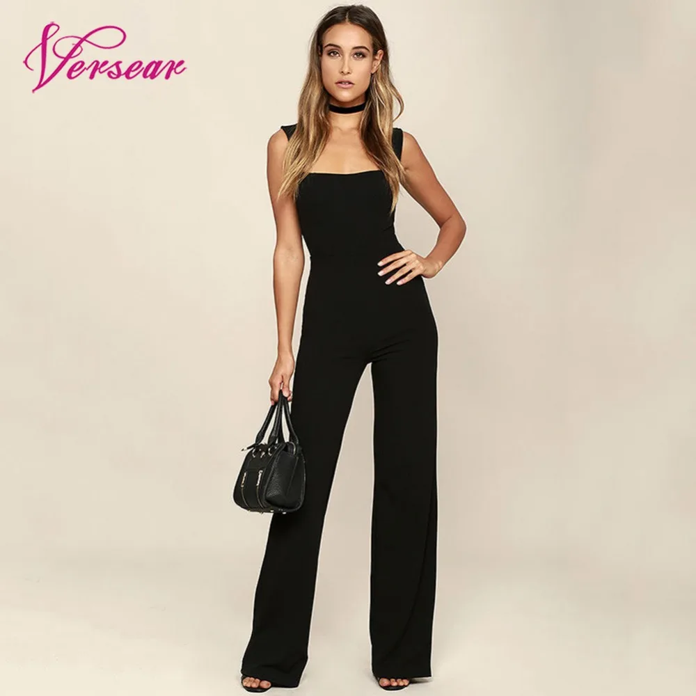Sexy Black Jumpsuit for Women 2019 Vintage Sleeveless Plus Size Overalls Wide Leg Casual Office Summer Rompers Womens Jumpsuit
Sexy Black Jumpsuit for Women 2019 Vintage Sleeveless Plus Size Overalls Wide Leg Casual Office Summer Rompers Womens Jumpsuit