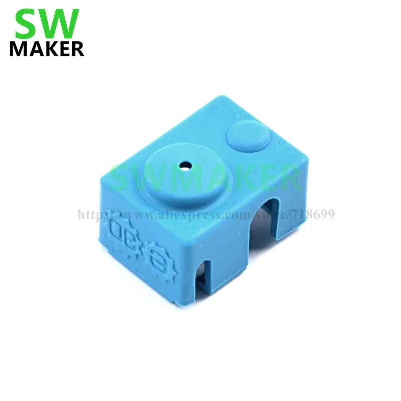 SWMAKER 2018 V6 SILICONE SOCK for Reprap V6 PT100 cartridge hotend 3D printer parts 23x16x11.5mm heating block
SWMAKER 2018 V6 SILICONE SOCK for Reprap V6 PT100 cartridge hotend 3D printer parts 23x16x11.5mm heating block