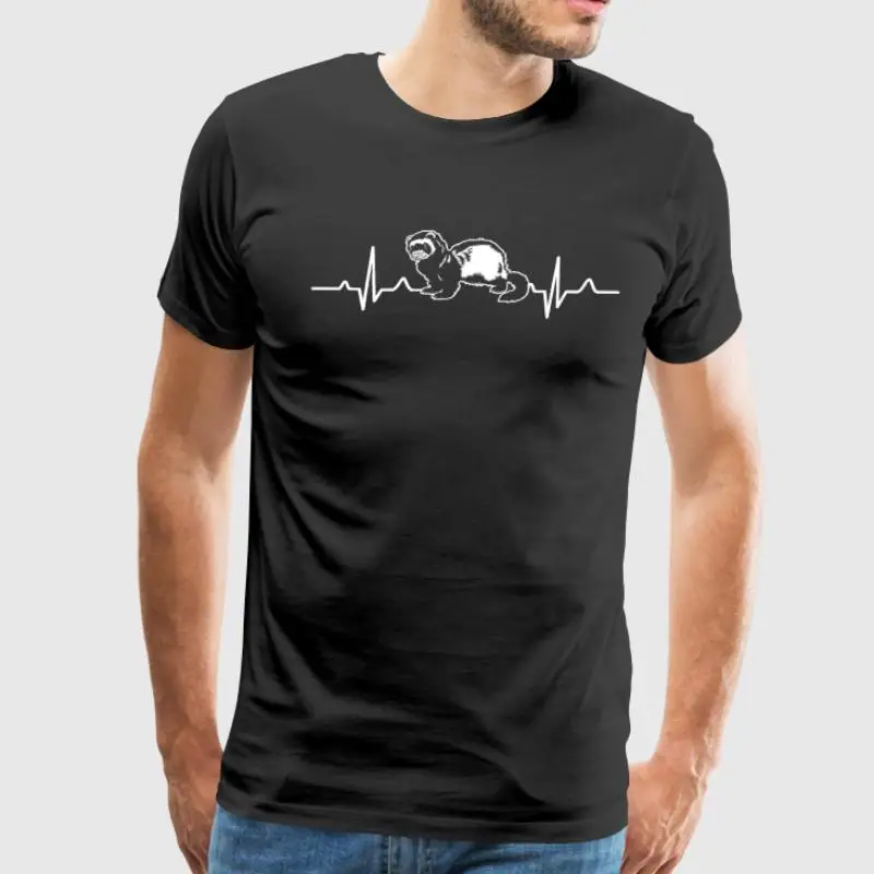 100% Cotton O-neck Custom Printed Men T shirt FERRET HEARTBEAT SHIRT Women T-Shirt
100% Cotton O-neck Custom Printed Men T shirt FERRET HEARTBEAT SHIRT Women T-Shirt