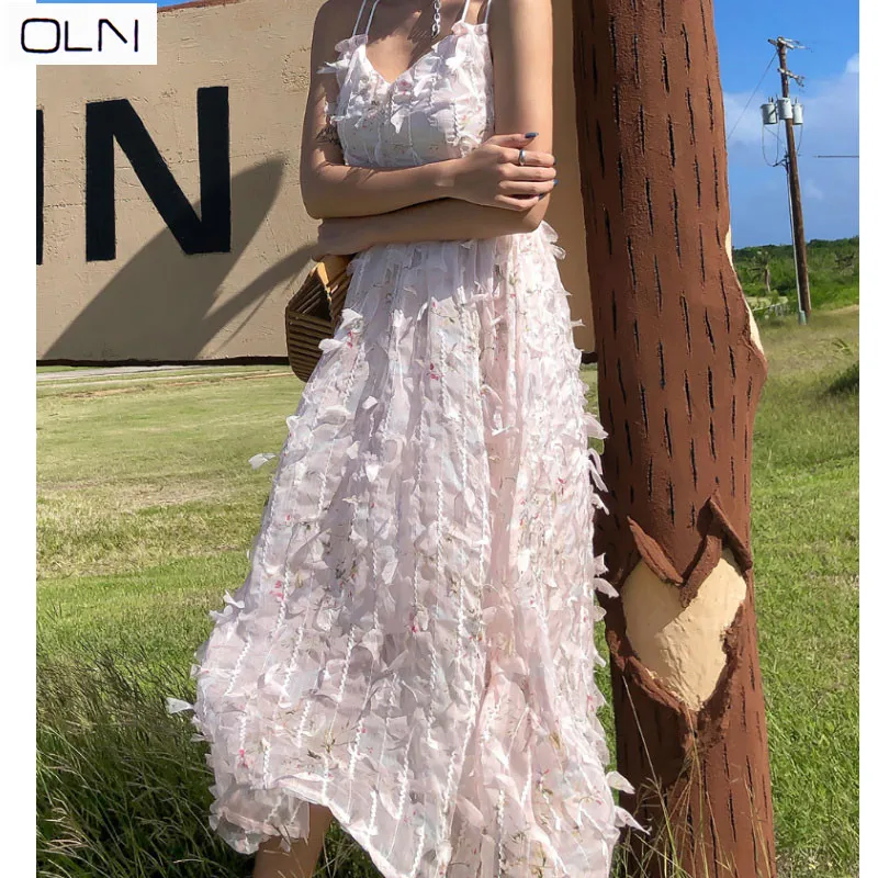 dress vestidos KOREAN holiday seaside new super fairy temperament powder strap backless sexy cross long beach dress women
dress vestidos KOREAN holiday seaside new super fairy temperament powder strap backless sexy cross long beach dress women