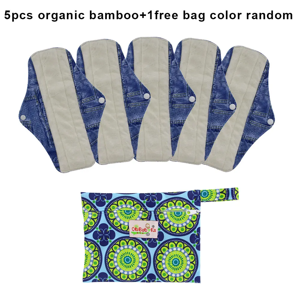 Ohbabyka Reusable Panty Liners Women Menstrual Pads Washable Sanitary Pads Organic Bamboo Cloth Pads 5pcs+1pc Free Mini Wet Bag
Ohbabyka Reusable Panty Liners Women Menstrual Pads Washable Sanitary Pads Organic Bamboo Cloth Pads 5pcs+1pc Free Mini Wet Bag