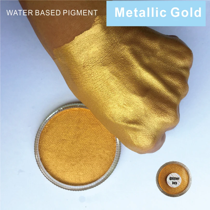 FPPG 30g/pc Water Based Metallic Gold Face Body Paint Pigment in Festival Party Fancy Dress Beauty Makeup Tool
FPPG 30g/pc Water Based Metallic Gold Face Body Paint Pigment in Festival Party Fancy Dress Beauty Makeup Tool