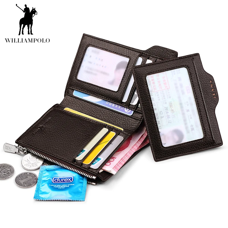 WILLIAMPOLO Driving License Wallet Short Men Boys Genuine Leather Fashion Card Holder Clip and Coin Pocket with Zipper
WILLIAMPOLO Driving License Wallet Short Men Boys Genuine Leather Fashion Card Holder Clip and Coin Pocket with Zipper