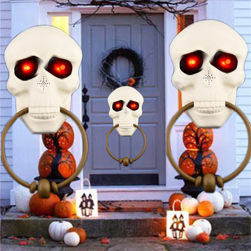 Horror Halloween Electric Doorbell Skeleton Ghost Hanging Light-up Eyes Tricky Toys Halloween Decor for Home Party Haunted House
Horror Halloween Electric Doorbell Skeleton Ghost Hanging Light-up Eyes Tricky Toys Halloween Decor for Home Party Haunted House