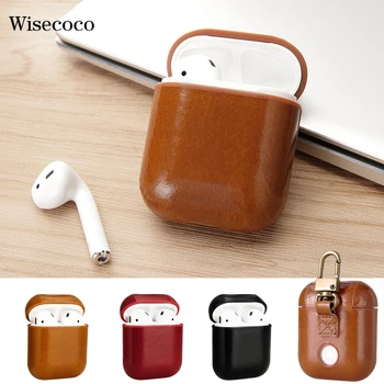 Genuine Leather Case for AirPods Vintage Cover for Apple Airpods Luxury Protective Storage Headphone Case with Keychain Hook
Genuine Leather Case for AirPods Vintage Cover for Apple Airpods Luxury Protective Storage Headphone Case with Keychain Hook
