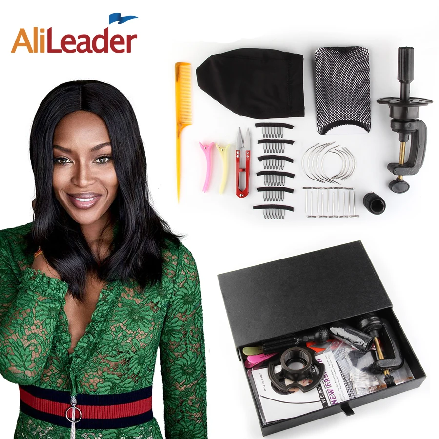 Alileader 10Pcs/ Set Wig Making Tools Kit Wig Accessories Wig Cap Hair Net Head Holder T Pins Curved Weaving Needle Hair Thread
Alileader 10Pcs/ Set Wig Making Tools Kit Wig Accessories Wig Cap Hair Net Head Holder T Pins Curved Weaving Needle Hair Thread