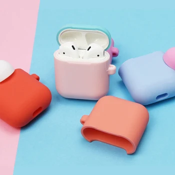 Protective Cover Two-Color Bluetooth wireless For Airpods Case non-slip Soft silicon sleeve split shell air pods Coque with Hook
Protective Cover Two-Color Bluetooth wireless For Airpods Case non-slip Soft silicon sleeve split shell air pods Coque with Hook