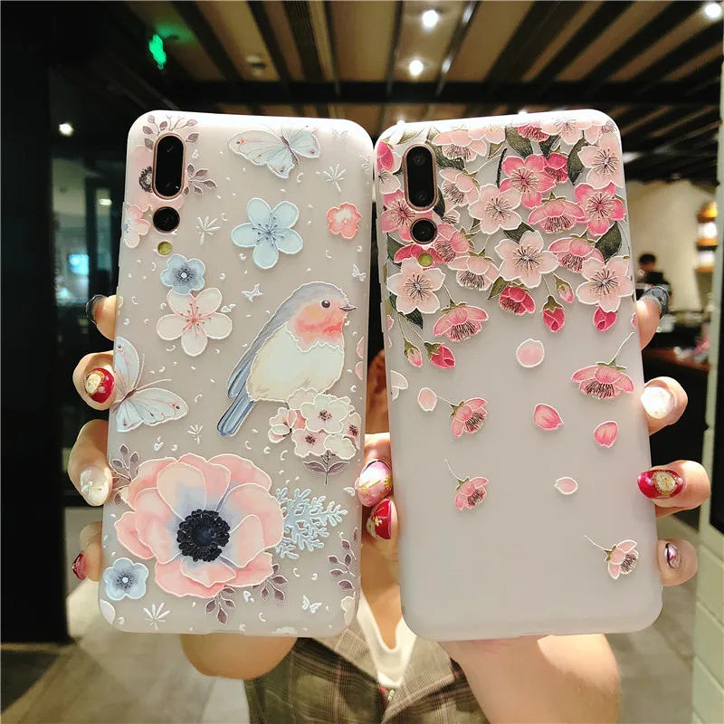 Flowers and birds Pattered Case For Huawei P20 Lite Pro Cover Soft Silicone 3D Relief Protect Cover For Huawei Nova 3 3i Capa
Flowers and birds Pattered Case For Huawei P20 Lite Pro Cover Soft Silicone 3D Relief Protect Cover For Huawei Nova 3 3i Capa