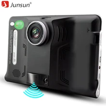 Junsun Автомобильный GPS навигатор 7 “Android навигация радар-детектор с видеорегистратор камеры автомобильный навигатор Европе или Навител Карта грузовик