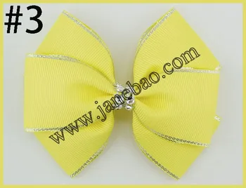 free shipping 120pcs 4.5''double layered hair bow silver edge Handmade rhinestone Hair Bows silver edge girl hair bows with clip
free shipping 120pcs 4.5''double layered hair bow silver edge Handmade rhinestone Hair Bows silver edge girl hair bows with clip