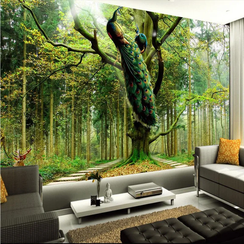 beibehang home decor Photo backdrops wallpaper for Peacock tree deer office bathroom Hotel wall mural murals-3d wall paper
beibehang home decor Photo backdrops wallpaper for Peacock tree deer office bathroom Hotel wall mural murals-3d wall paper