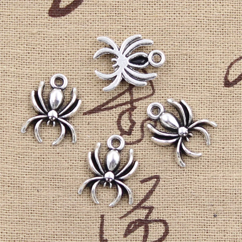 Подвеска Паук для Хэллоуина 17x14 мм 30 шт.|charm spider|charms jewelry makingspider charms |