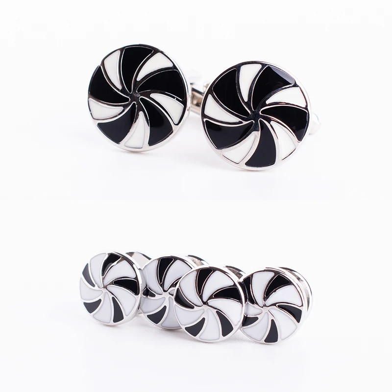 High Quality Tuxedo Cufflinks and Studs Set Black White French Shirt Suits Business Wedding
High Quality Tuxedo Cufflinks and Studs Set Black White French Shirt Suits Business Wedding