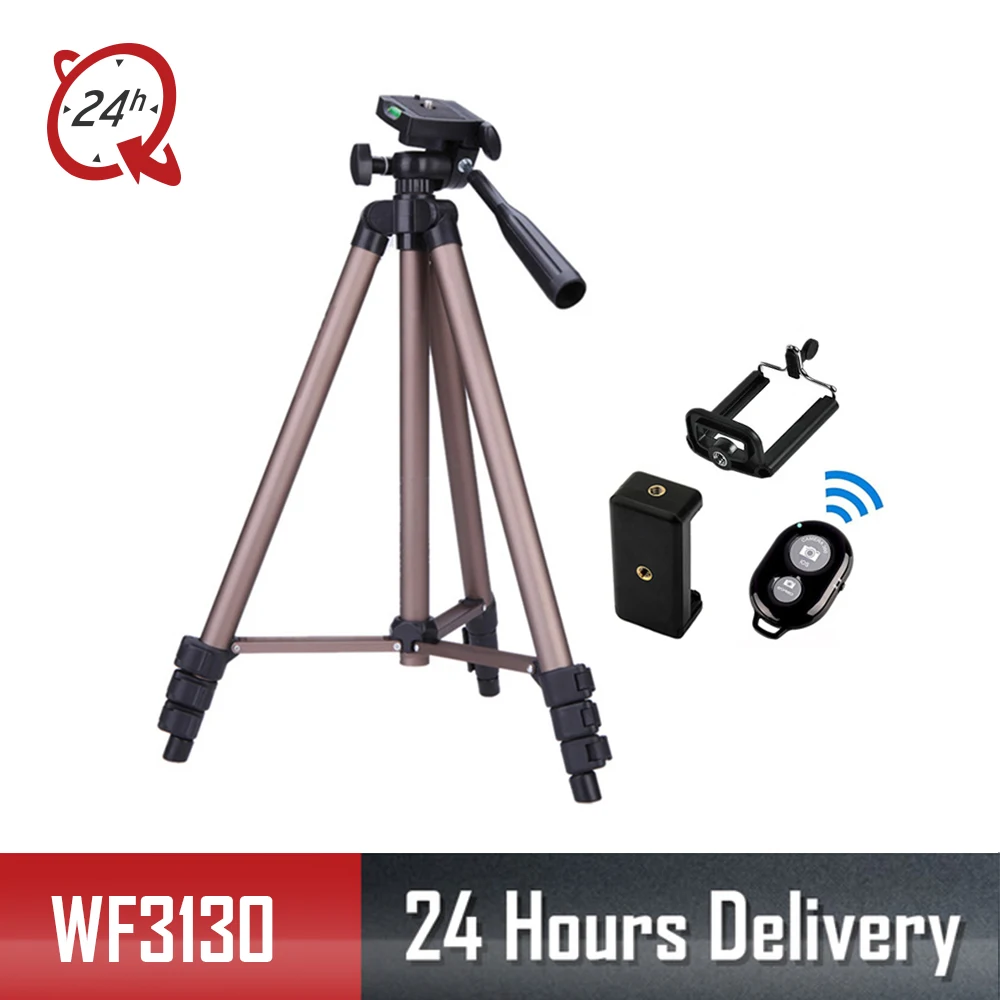 WT3130 Tripod for Canon Nikon Sony DSLR Camera lighting studio Camcorder Mini Tripod For Phone Tripod remote Sports holder
WT3130 Tripod for Canon Nikon Sony DSLR Camera lighting studio Camcorder Mini Tripod For Phone Tripod remote Sports holder