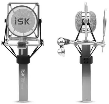 Top Grade ISK T3000 Gold plating condenser microphone recording microphone professional for Studio with suitcase package
Top Grade ISK T3000 Gold plating condenser microphone recording microphone professional for Studio with suitcase package