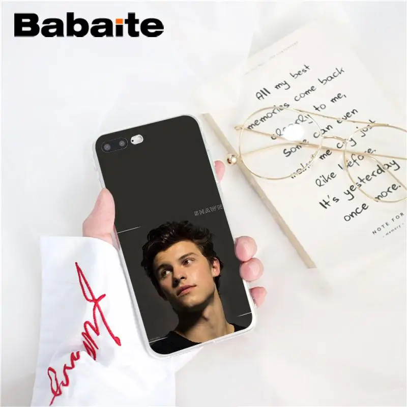 Babaite Shawn Mendes DIY Luxury Phone Accessories Case for iPhone 8 7 6 6S Plus X XS MAX 5 5S SE XR 10 Cover