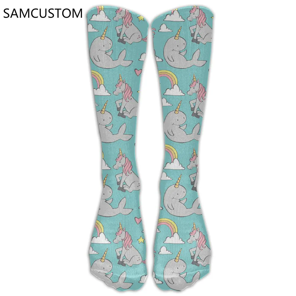 SAMCUSTOM Fashion Knee Socks Women Cotton High Over The Knee Stockings For Ladies Colorful Narwhal 3D Printing Long Stocking
SAMCUSTOM Fashion Knee Socks Women Cotton High Over The Knee Stockings For Ladies Colorful Narwhal 3D Printing Long Stocking