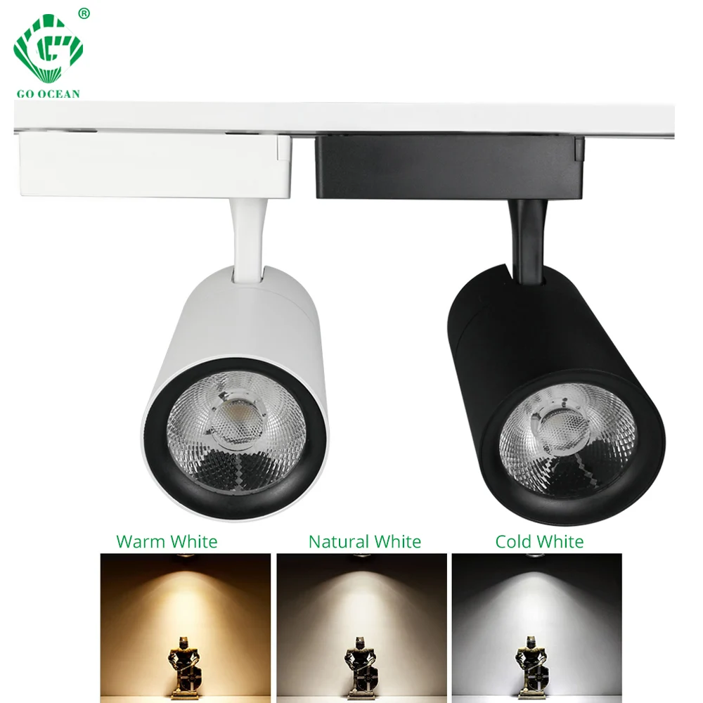 COB LED Track Light 30W Rail Aluminum Track Lights Fixture Exhibition Clothing Shops Living Room showroom Spotlight Lighting 
COB LED Track Light 30W Rail Aluminum Track Lights Fixture Exhibition Clothing Shops Living Room showroom Spotlight Lighting