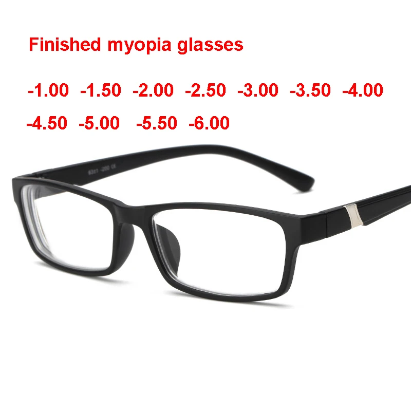 Finished Myopia Glasses -1.0 -4.0 -4.50 -5.00 -5.50 -6.0 Myopia Memory Frame Resin Men Women Shortsighted Eyeglasses
Finished Myopia Glasses -1.0 -4.0 -4.50 -5.00 -5.50 -6.0 Myopia Memory Frame Resin Men Women Shortsighted Eyeglasses