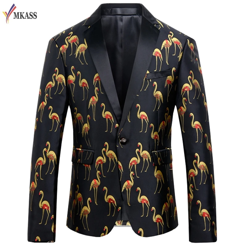 MKASS Brand New Fashion Flamingo Printing Men Blazer Jacket Designs Slim Fit Plus Size M-4XL Casual Blazer For Men
MKASS Brand New Fashion Flamingo Printing Men Blazer Jacket Designs Slim Fit Plus Size M-4XL Casual Blazer For Men