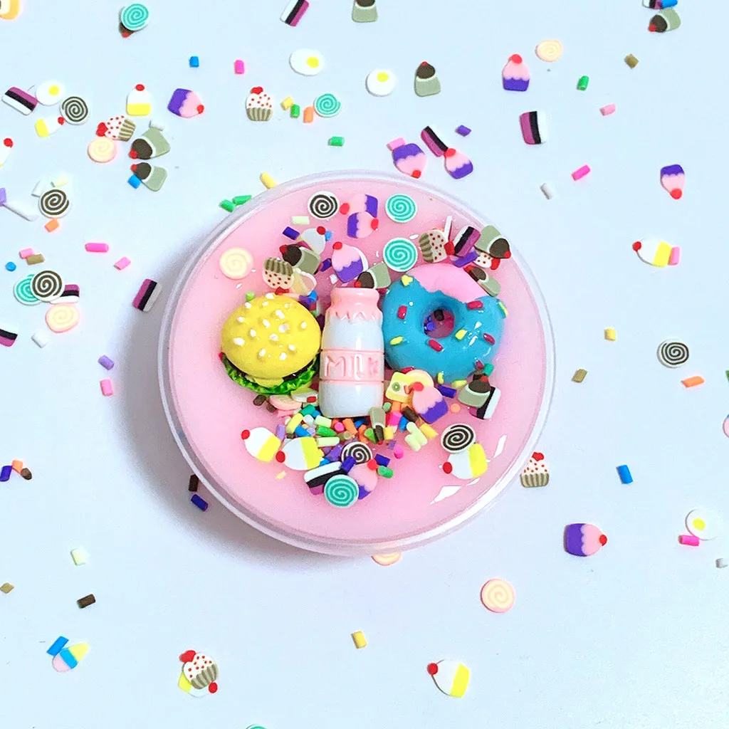 Unique DIY Burger charm slime Milk Mixing Cloud Slime Putty Clay Toy fluffy slime clay Birthday Cake Kids Relief Stress Toys
Unique DIY Burger charm slime Milk Mixing Cloud Slime Putty Clay Toy fluffy slime clay Birthday Cake Kids Relief Stress Toys