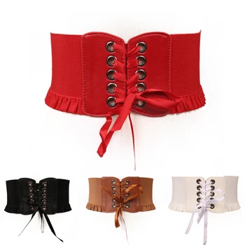 2019 New Wide Waist Band Lace Up Strap Elastic Belt For Women's Dress Corset Stretch Cinch
2019 New Wide Waist Band Lace Up Strap Elastic Belt For Women's Dress Corset Stretch Cinch