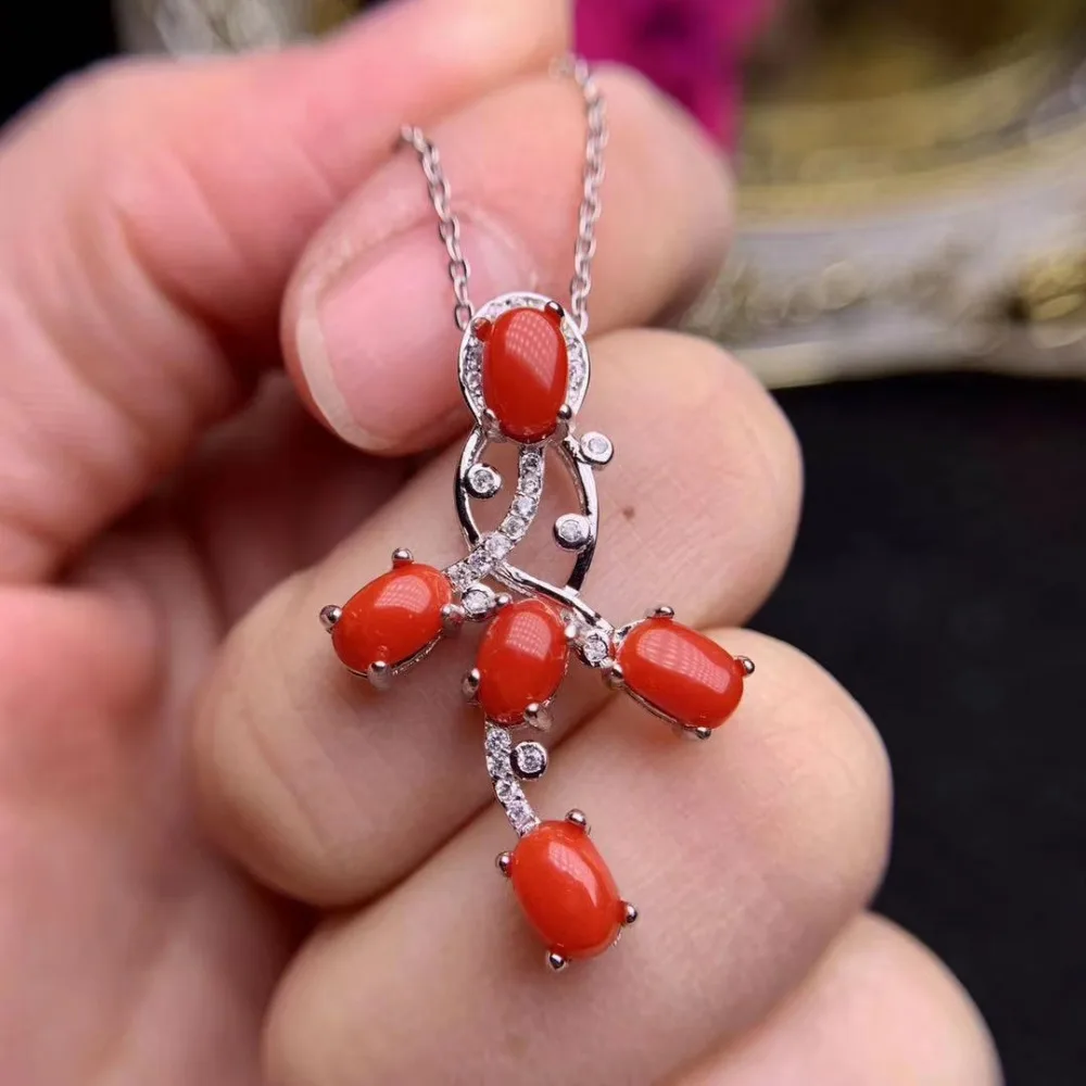 natural red coral gem Pendant natural gemstone pendant necklace S925 silver Fashion geometry Leaf Women girl gift fine jewelery
natural red coral gem Pendant natural gemstone pendant necklace S925 silver Fashion geometry Leaf Women girl gift fine jewelery