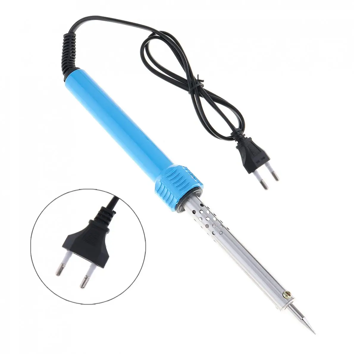 40W 220V Stainless Steel External Heating Electric Soldering Iron Pen with EU Plug for Electronics Work
40W 220V Stainless Steel External Heating Electric Soldering Iron Pen with EU Plug for Electronics Work