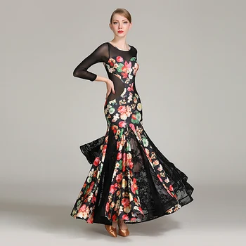 Sexy Printing Ballroom Dance Competition Dresses Women Standard Dance Waltz Dancing Clothes Tango Salsa Rumba Costumes DC1192
Sexy Printing Ballroom Dance Competition Dresses Women Standard Dance Waltz Dancing Clothes Tango Salsa Rumba Costumes DC1192