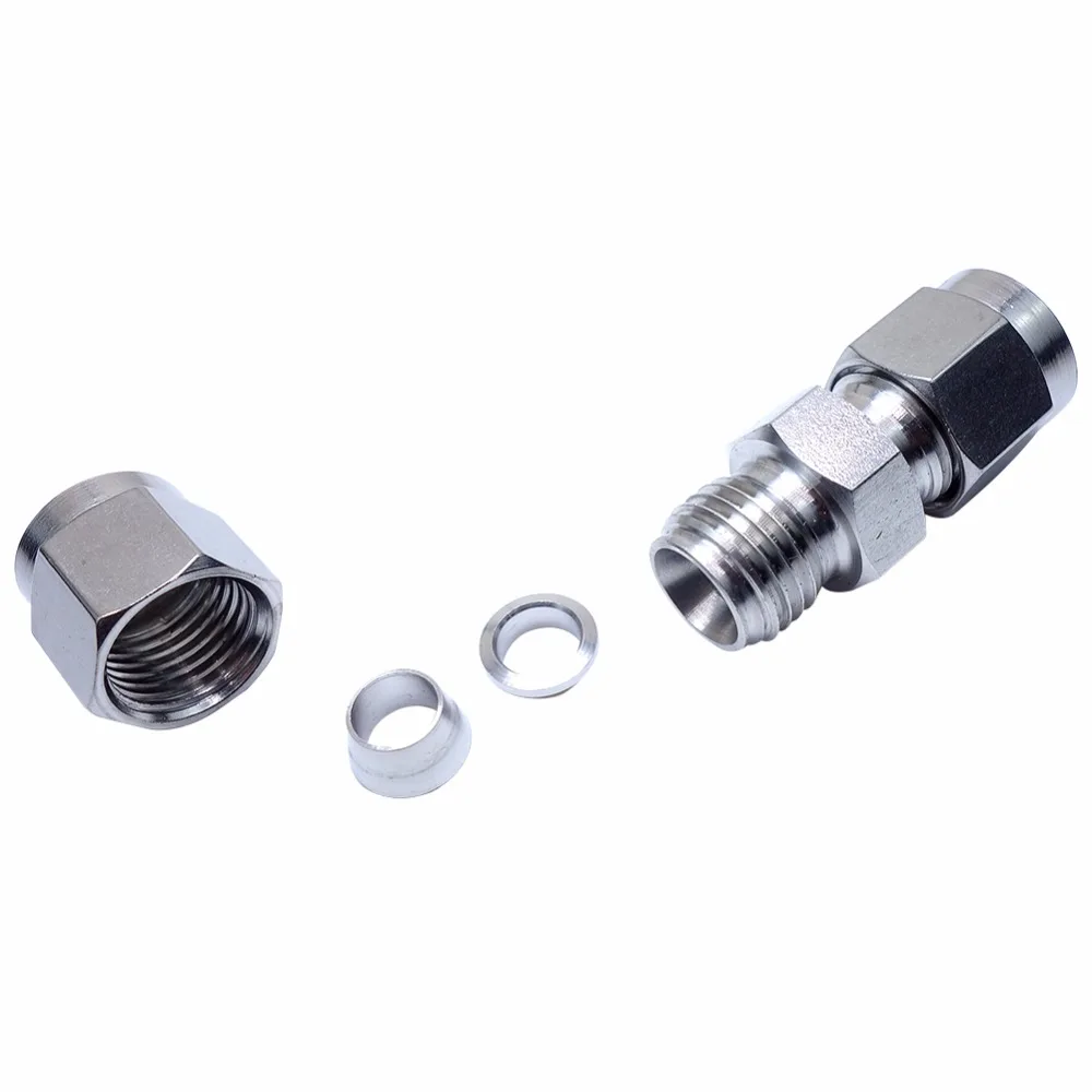 2pcs 3/8" OD Equal Double Ferrule Tube Fitting Straight Union Connector Stainless Steel 304
2pcs 3/8" OD Equal Double Ferrule Tube Fitting Straight Union Connector Stainless Steel 304