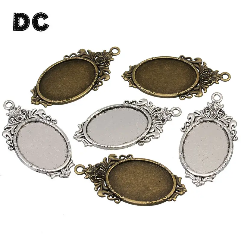 10pcs Antique Bronze Flower Pendant Settings Blank Base Bezel Trays Fit 18*25mm Glass Cabochon Cameo DIY Necklace Findings
10pcs Antique Bronze Flower Pendant Settings Blank Base Bezel Trays Fit 18*25mm Glass Cabochon Cameo DIY Necklace Findings