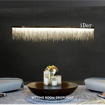 Postmodern designer Pendant Lights Nordic tassel restaurant luxury hotel engineering chain living room art hanging lights
Postmodern designer Pendant Lights Nordic tassel restaurant luxury hotel engineering chain living room art hanging lights
