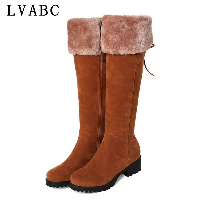 Big Size 43 Knee-High boots Women Winter Boots female Snow Boots Long Zipper boot faux suede Booties botas feminina
Big Size 43 Knee-High boots Women Winter Boots female Snow Boots Long Zipper boot faux suede Booties botas feminina