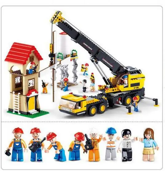 l767pcs City Series Machinery Cranes Building block set new engineering series 3D Construction Brick Legoings Toys
l767pcs City Series Machinery Cranes Building block set new engineering series 3D Construction Brick Legoings Toys