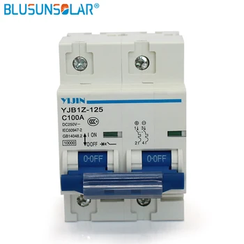 2P 100A 250V Household DC Circuit Breaker Mini Isolation Switch use to Din Rail for Solar System
2P 100A 250V Household DC Circuit Breaker Mini Isolation Switch use to Din Rail for Solar System