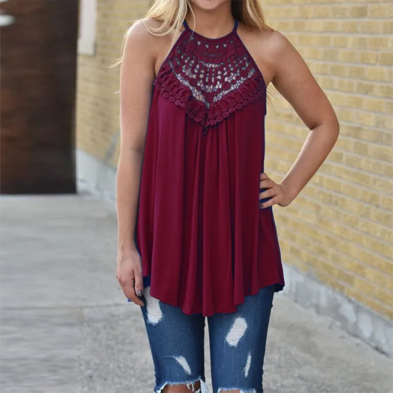 Summer Hollow Out Fashion Sweet Clothing Women's Loose Large Size Shirts Lace Up Casual Blouse Sleeveless Patchwork Solid Tops
Summer Hollow Out Fashion Sweet Clothing Women's Loose Large Size Shirts Lace Up Casual Blouse Sleeveless Patchwork Solid Tops