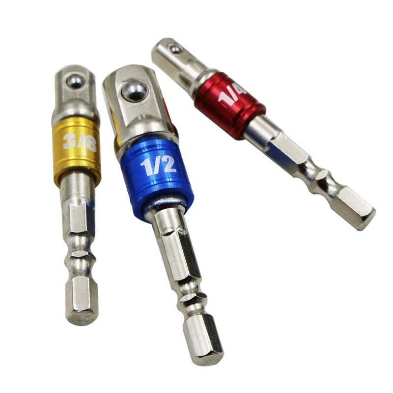 Jewii 3pcs Color Socket Adapter Set Hex Shank 14 38 12 Extension Drill Bits Bar Set Chrome Vanadium Steel Power Tools
Jewii 3pcs Color Socket Adapter Set Hex Shank 14 38 12 Extension Drill Bits Bar Set Chrome Vanadium Steel Power Tools