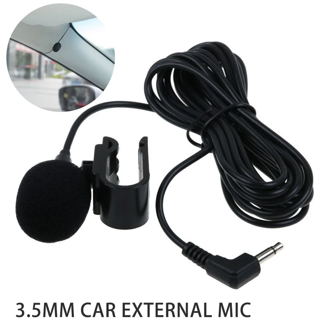 3.5mm Bluetooth Enabled Stereo Car External Microphone For Car GPS DVD Player Radio Audio