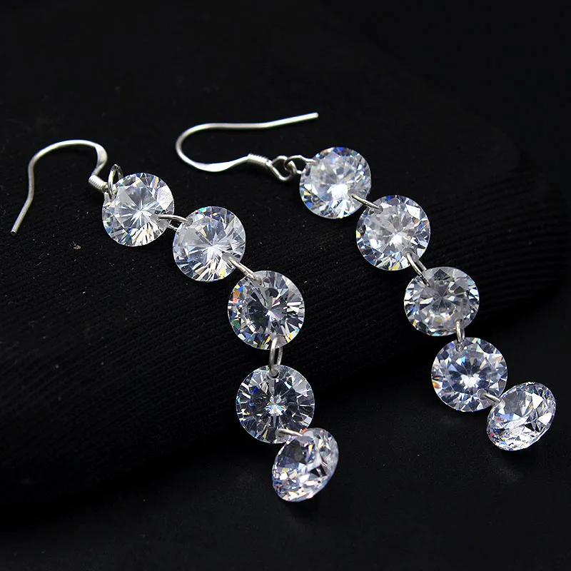 Genuine 990 Sterling Silver Drop Earrings For Women 10PCS/pair 2ct AAA Clear Cubic Zirconia Bunch Tassels Design Jewelry LD44010
Genuine 990 Sterling Silver Drop Earrings For Women 10PCS/pair 2ct AAA Clear Cubic Zirconia Bunch Tassels Design Jewelry LD44010