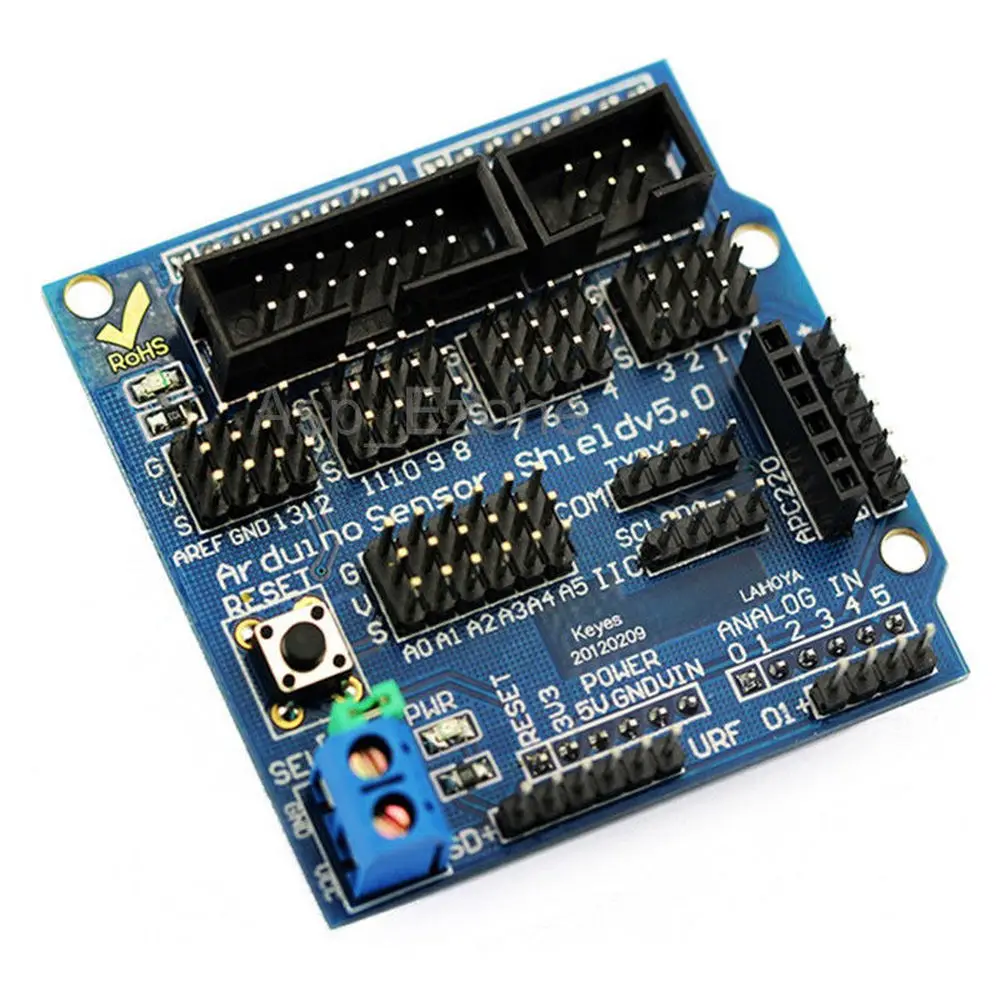 Sensor Shield V5 V5.0 For Arduino APC220 Bluetooth Analog Module Servo Motor 
Sensor Shield V5 V5.0 For Arduino APC220 Bluetooth Analog Module Servo Motor