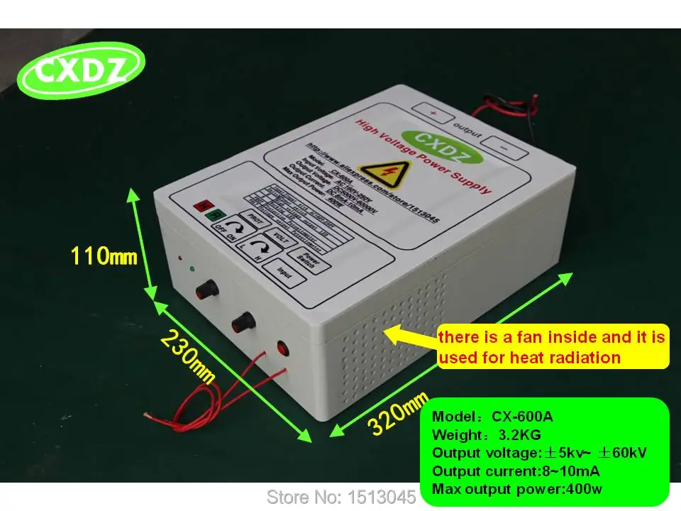 high voltage power supply WITH 5kv-60KV OUTPUT for remove smoke lampblack and dust , air purifiers ,air ionizer
high voltage power supply WITH 5kv-60KV OUTPUT for remove smoke lampblack and dust , air purifiers ,air ionizer